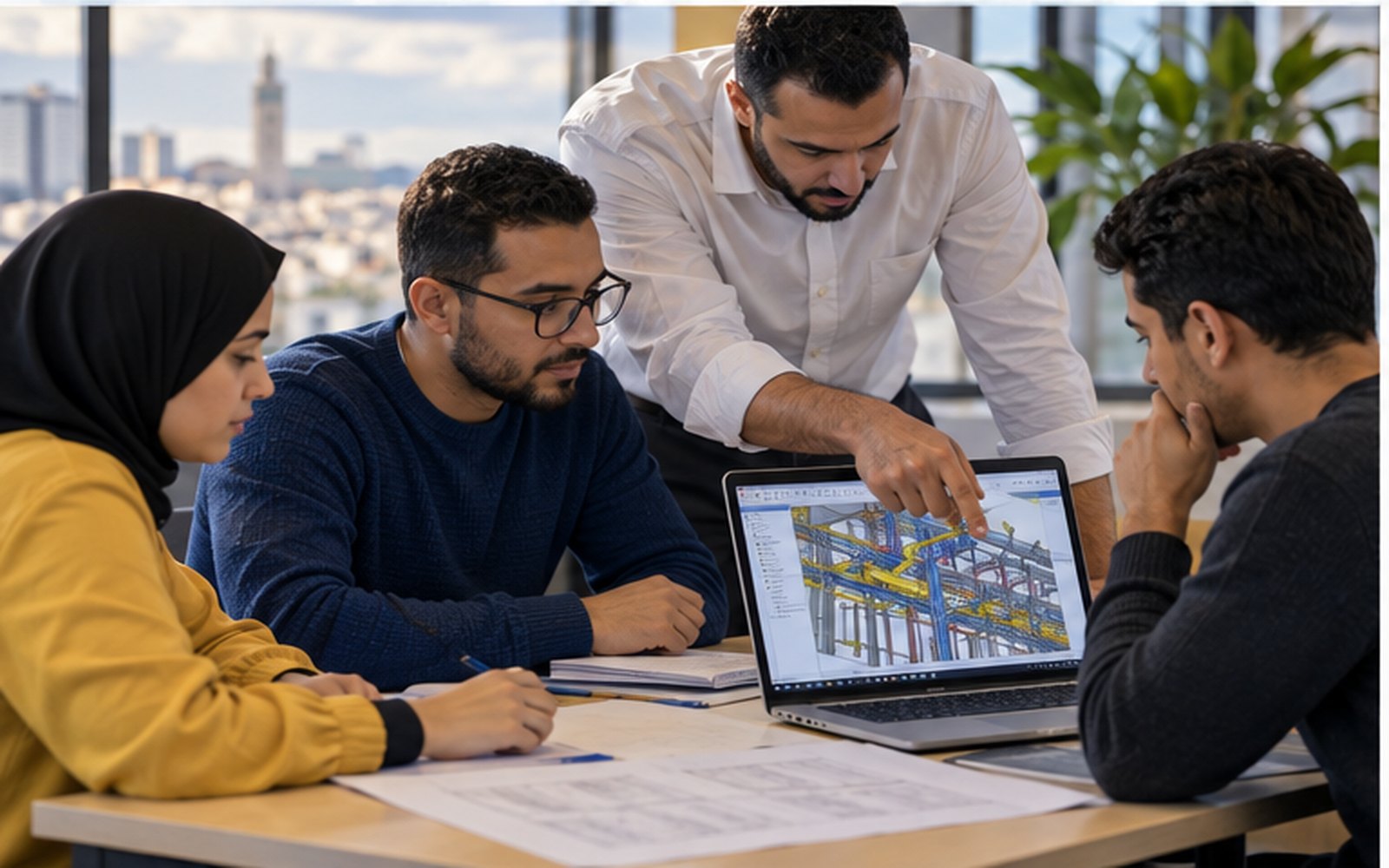 Coordination BIM des réseaux électriques à Casablanca