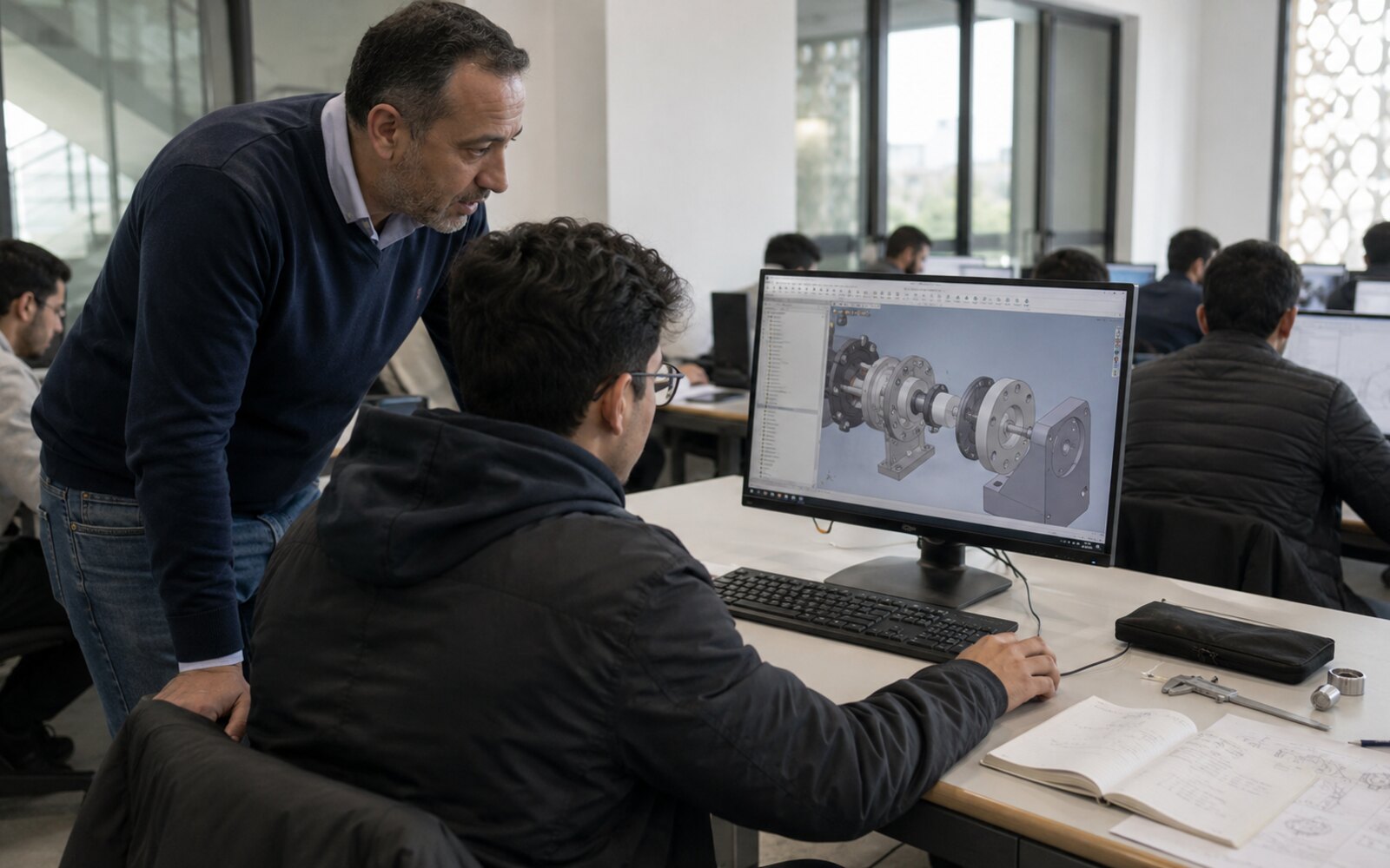Apprentissage d’un assemblage mécanique 3D à Casablanca